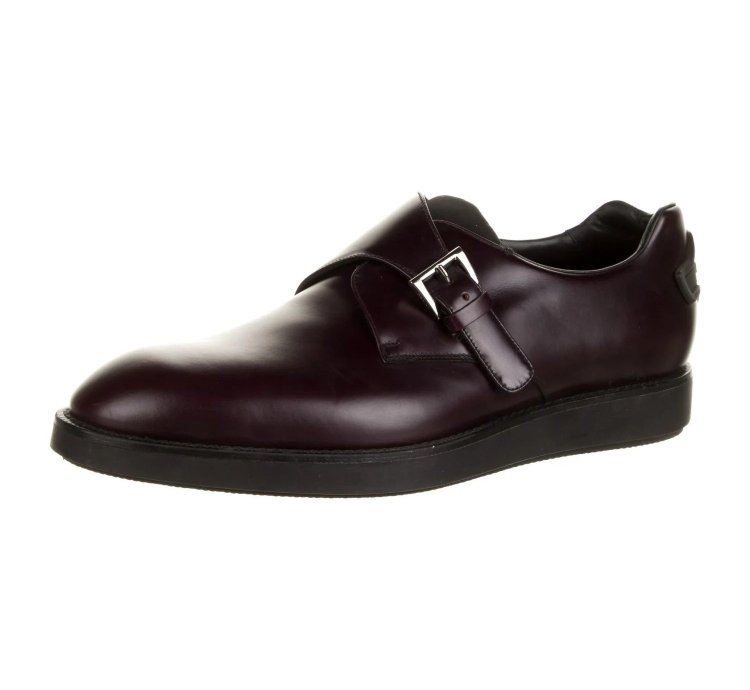 Prada Leather Monk Strap