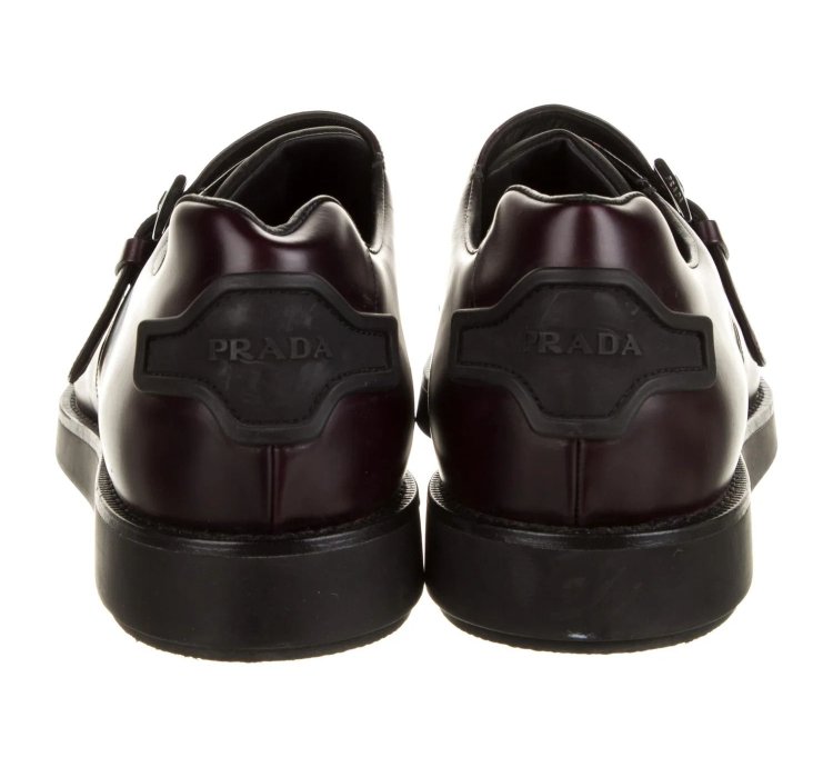 Prada Leather Monk Strap