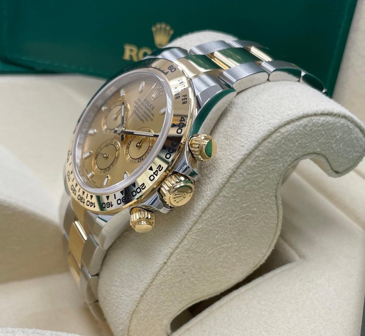 Rolex Daytona New Daytona 116503 Champagne Index Dial Two Tone Yellow Gold Stainless Steel