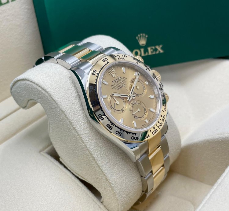 Rolex Daytona New Daytona 116503 Champagne Index Dial Two Tone Yellow Gold Stainless Steel