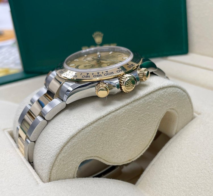 Rolex Daytona New Daytona 116503 Champagne Index Dial Two Tone Yellow Gold Stainless Steel