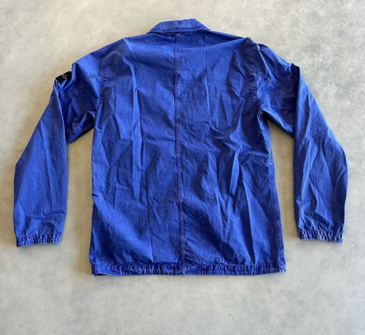 Stone Island Old Effect Over Shirt Blue
