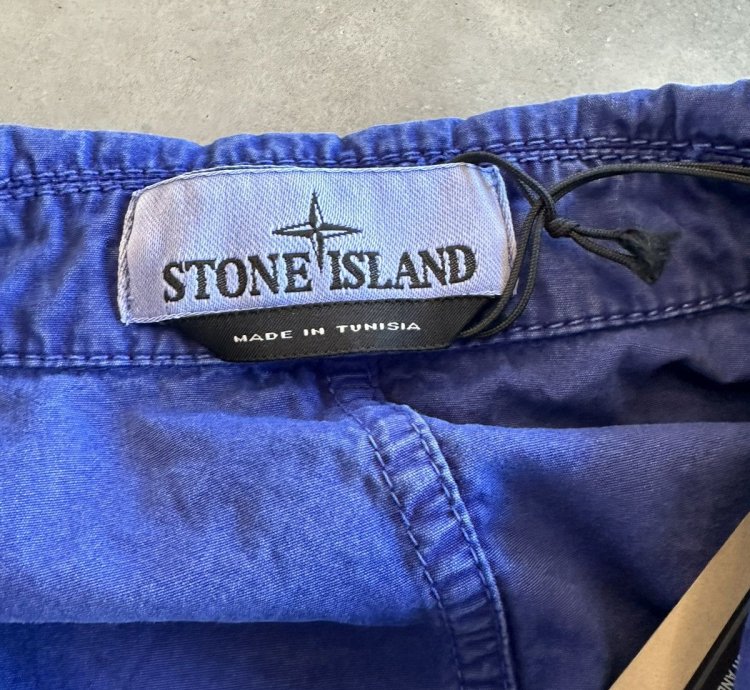 Stone Island Old Effect Over Shirt Blue