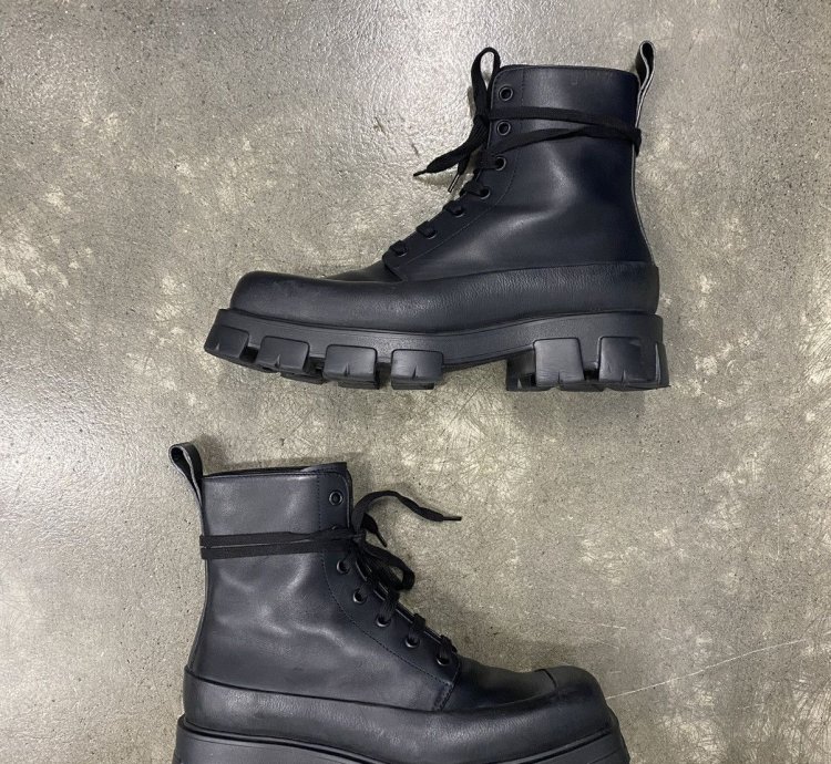 Prada Leather Monolith Boots
