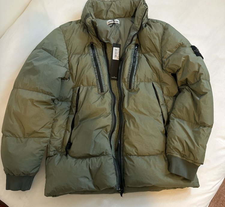 Stone Island Olive Down Jacket