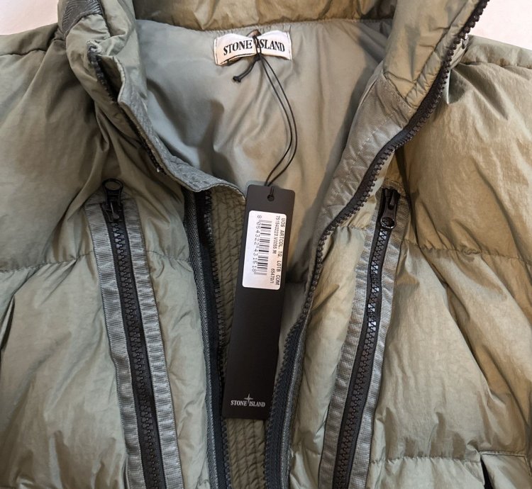 Stone Island Olive Down Jacket