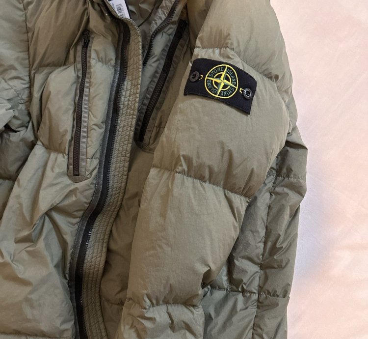 Stone Island Olive Down Jacket