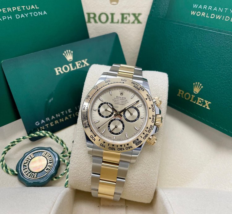 Rolex Daytona New Daytona 126503 Champagne Index Dial Two Tone Yellow Gold Stainless Steel