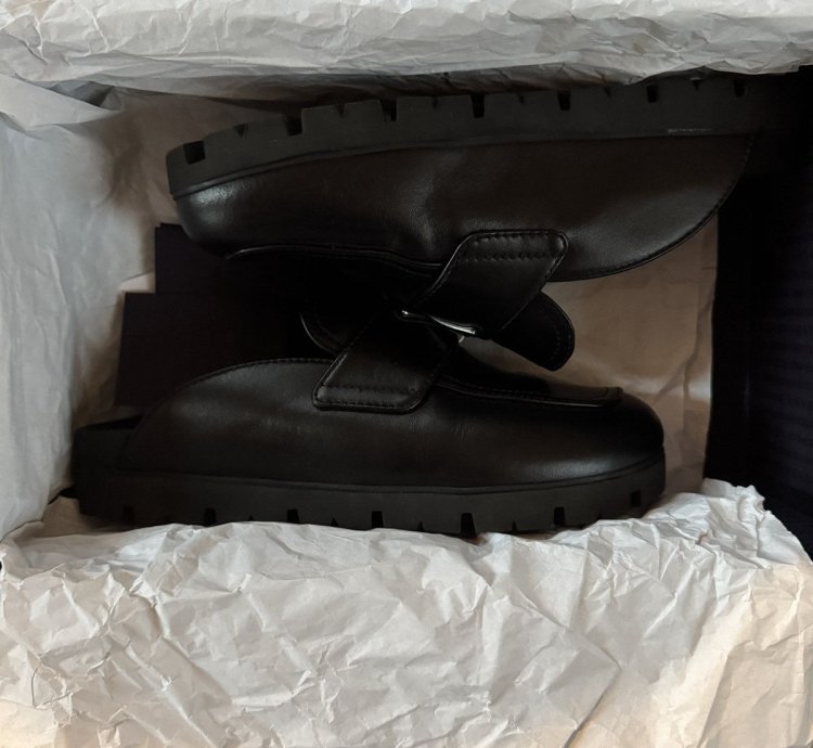 Prada Leather Mule Slippers