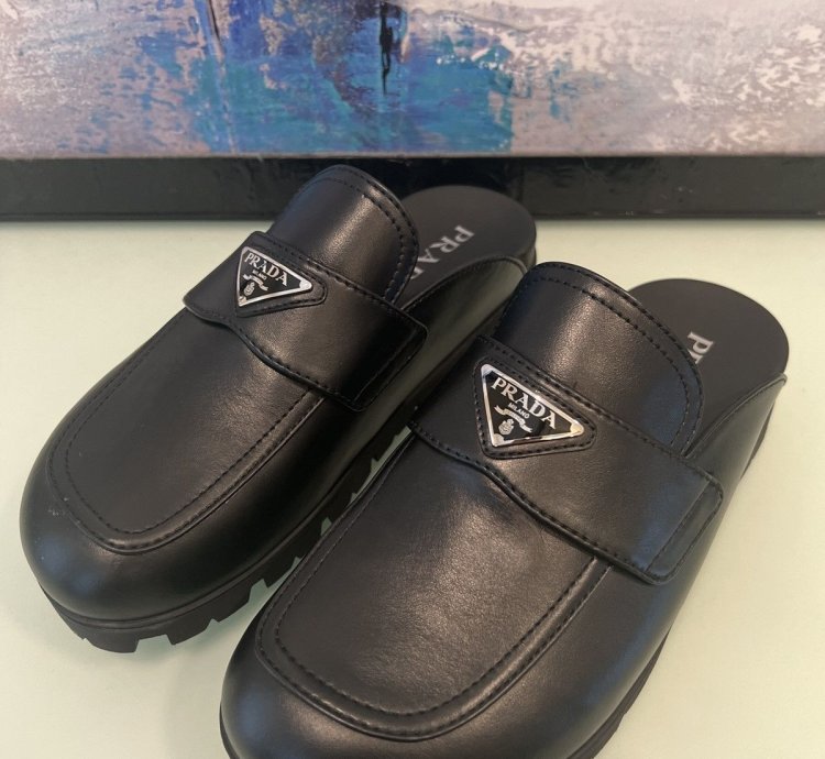 Prada Leather Mules