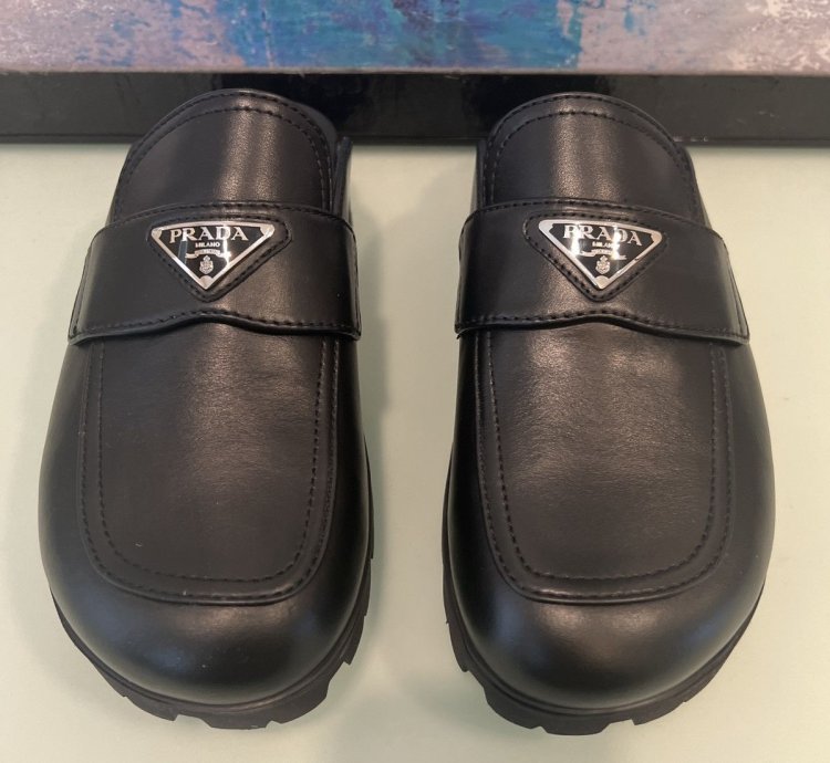 Prada Leather Mules