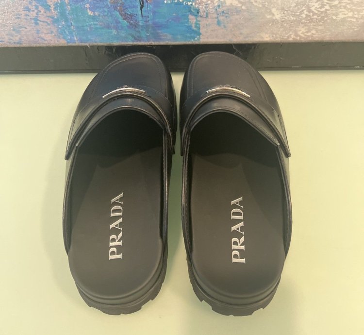 Prada Leather Mules