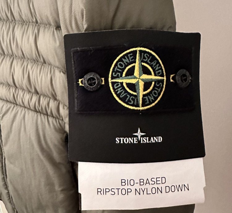 Stone Island Olive Puffer Down Jacket Size