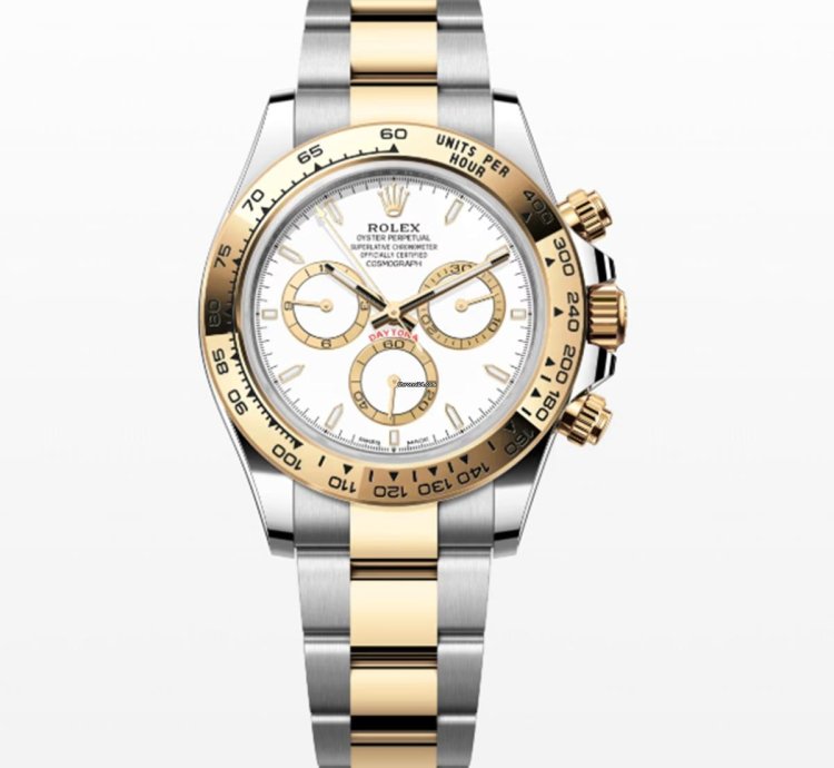 Rolex Daytona New Daytona 126503 White Index Dial Two Tone Yellow Gold Stainless Steel