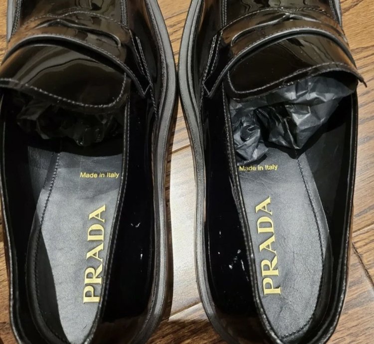 Prada Leather Penny Loafers