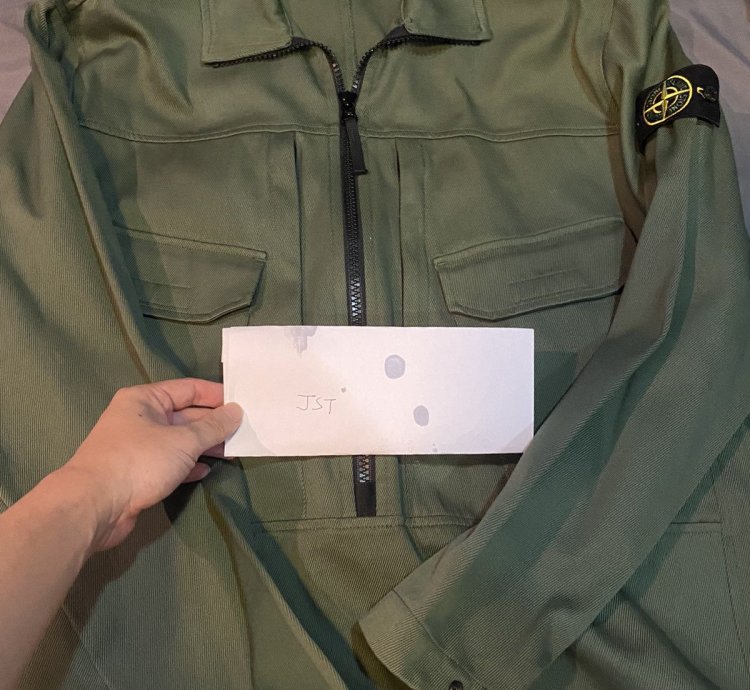 Stone Island Olive Sage Half Zip Shirt Jacket