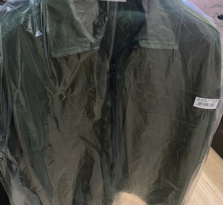 Stone Island Olive Sage Half Zip Shirt Jacket