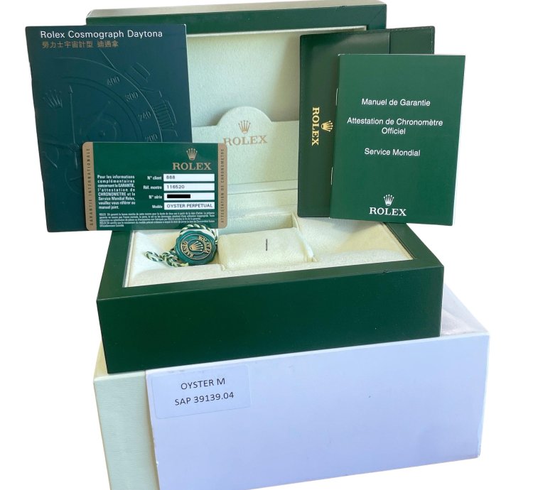 Rolex Daytona New Stickered 2013 Papers Rolex Daytona Cosmograph 40mm Steel 116520 Watch Box