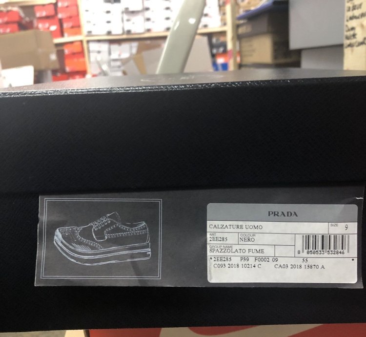 Prada Leather Platform Derbies