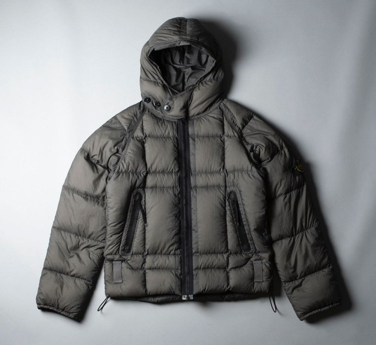 Stone Island Opaque Nylon Tela Goose Down Jacket