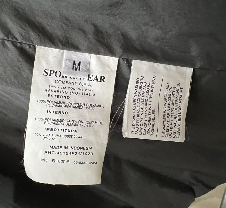 Stone Island Opaque Nylon Tela Goose Down Jacket