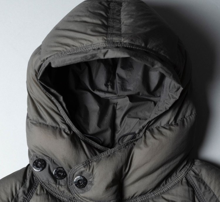 Stone Island Opaque Nylon Tela Goose Down Jacket