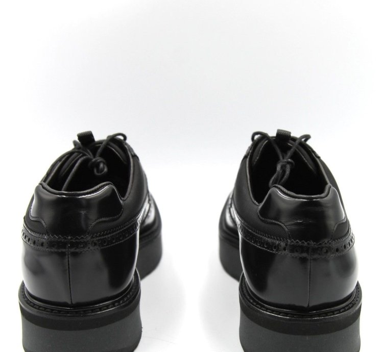 Prada Leather Platform Derby Shoes