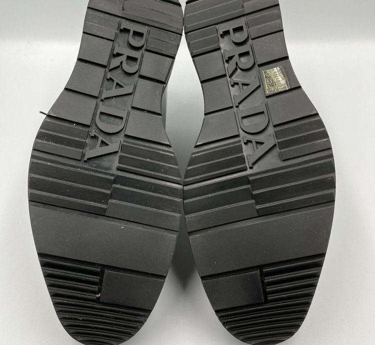 Prada Leather Platform Derby Shoes