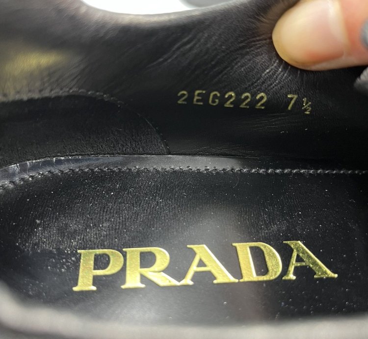 Prada Leather Platform Derby Shoes