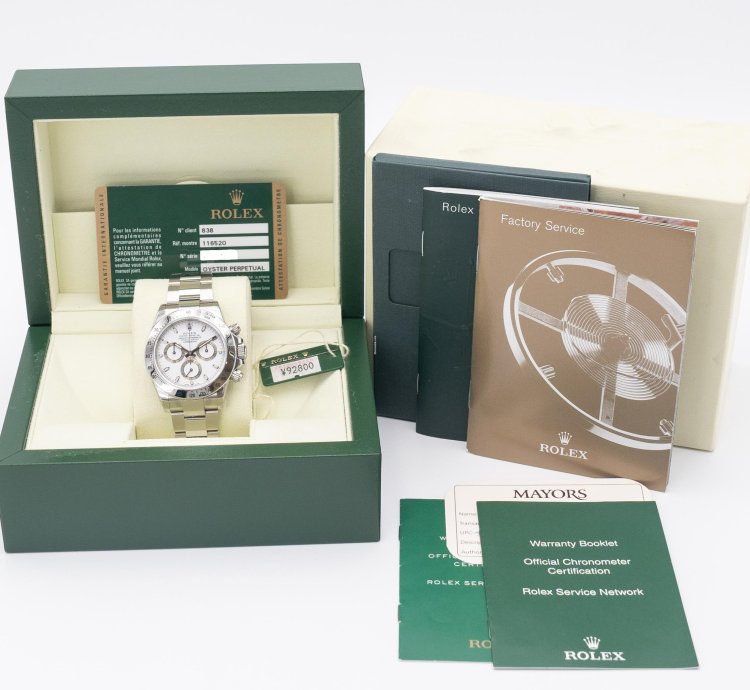Rolex Daytona Nos Rolex Cosmograph Daytona 40mm 116520 White Aph Dial New Buckle -serial
