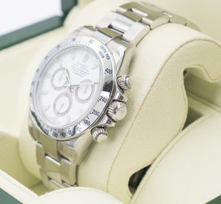 Rolex Daytona Nos Rolex Cosmograph Daytona 40mm 116520 White Aph Dial New Buckle -serial