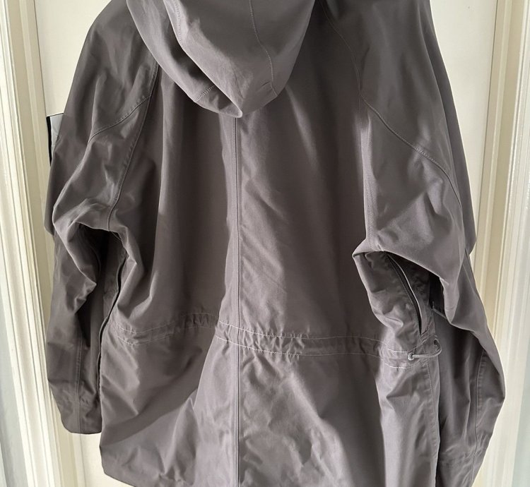 Stone Island Organic Ventile Ghost Piece Anorak Dark Grey