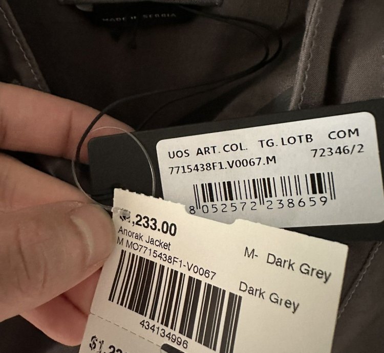 Stone Island Organic Ventile Ghost Piece Anorak Dark Grey