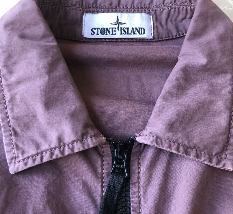 Stone Island Overshirt Brushed Cotton Canvas Jacket Shirt
