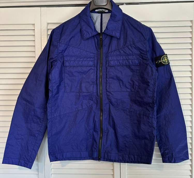 Stone Island Overshirt Hypermarine Blue 76150323 Medium