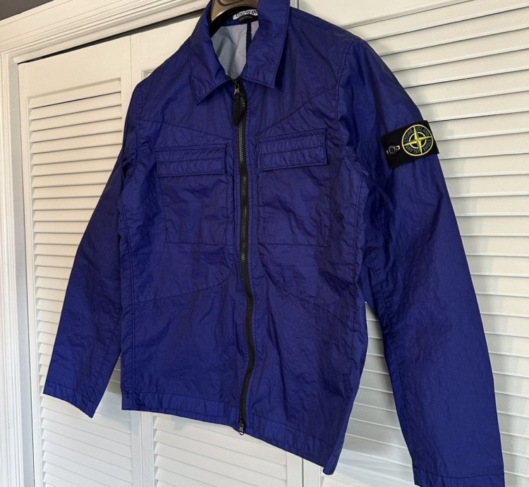 Stone Island Overshirt Hypermarine Blue 76150323 Medium