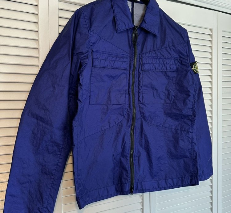Stone Island Overshirt Hypermarine Blue 76150323 Medium