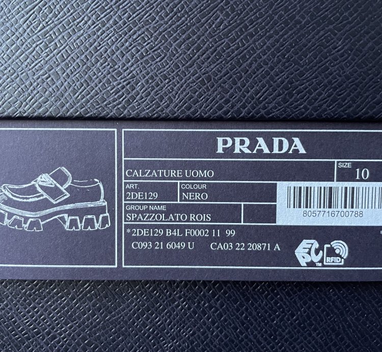 Prada Loafers Monolith Brushed Leather