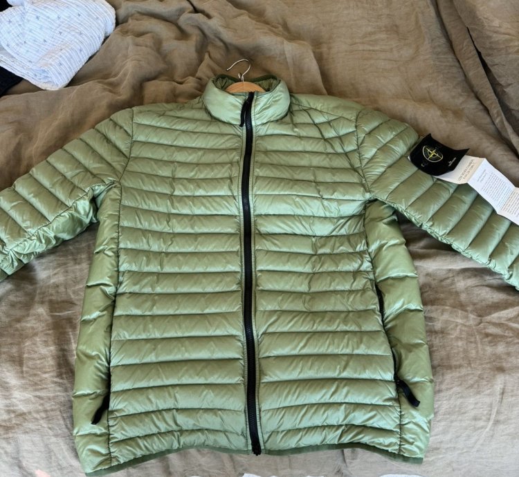 Stone Island Packable Down Jacket Sage Green