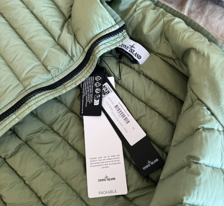 Stone Island Packable Down Jacket Sage Green