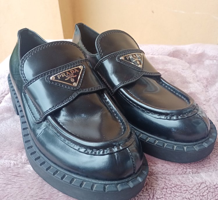 Prada Logo Loafers