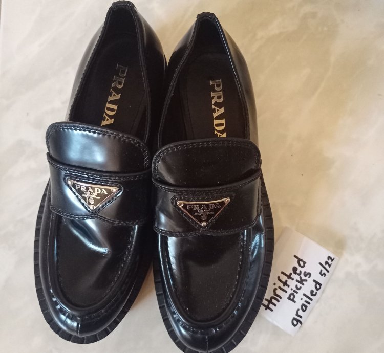 Prada Logo Loafers