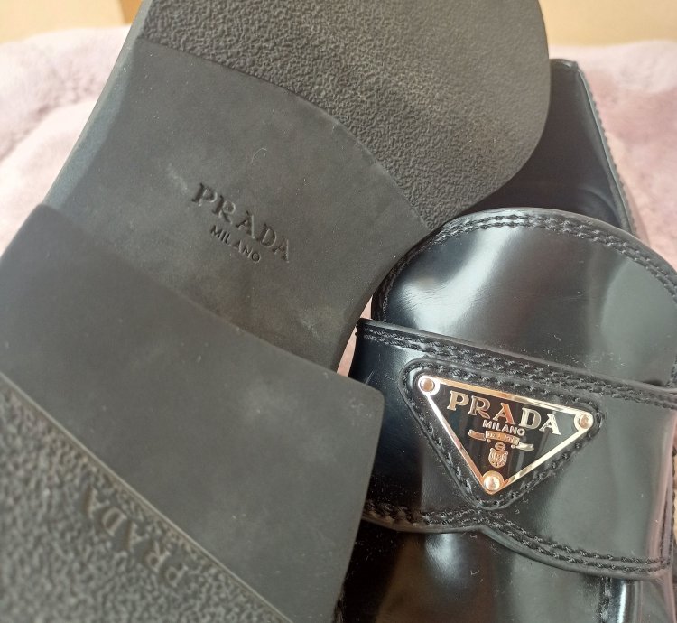 Prada Logo Loafers