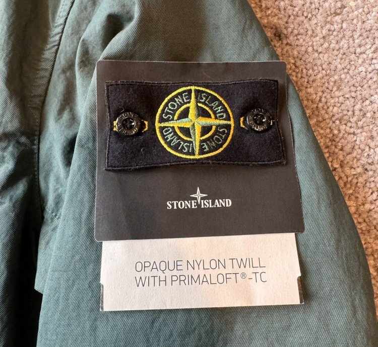 Stone Island Padded Zipped Overshirt Jacket Petrol