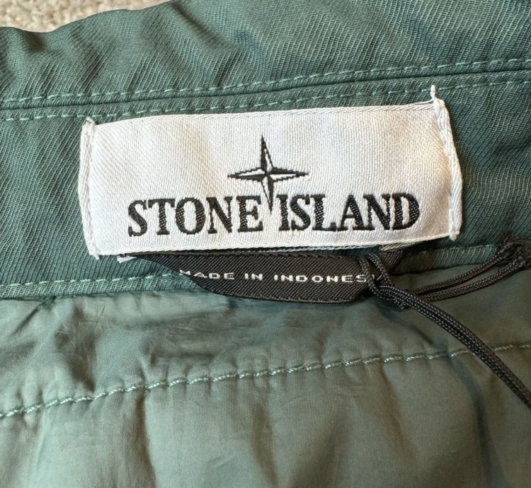Stone Island Padded Zipped Overshirt Jacket Petrol