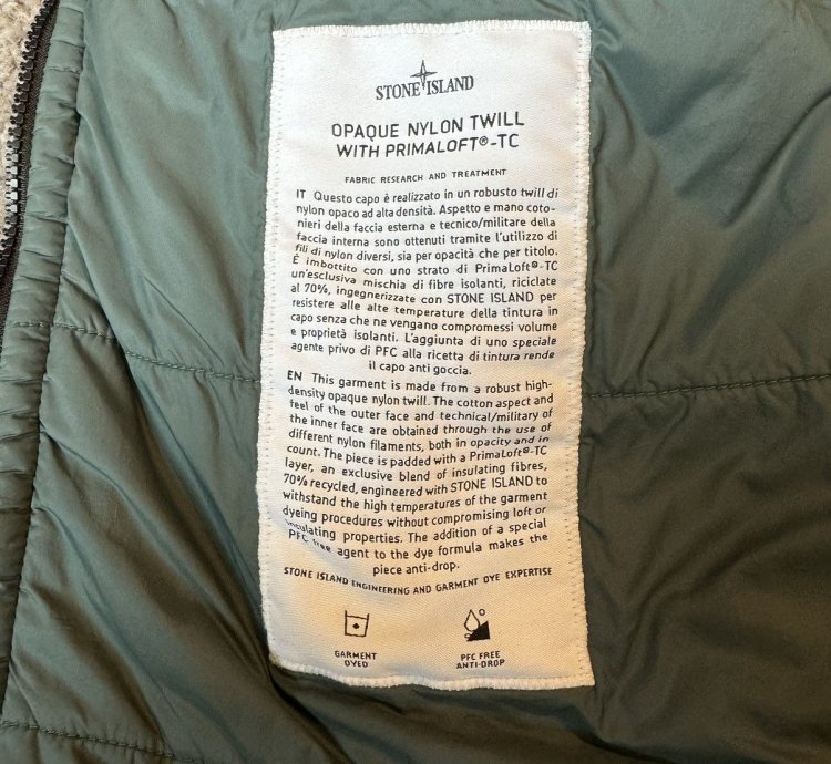 Stone Island Padded Zipped Overshirt Jacket Petrol