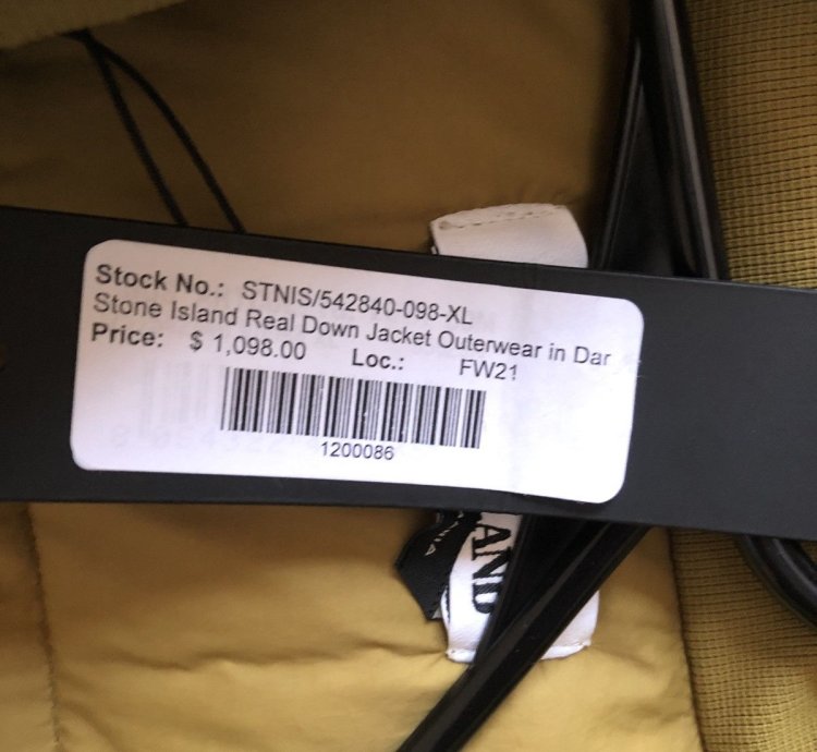 Stone Island Panama Modified Down Jacket olvie
