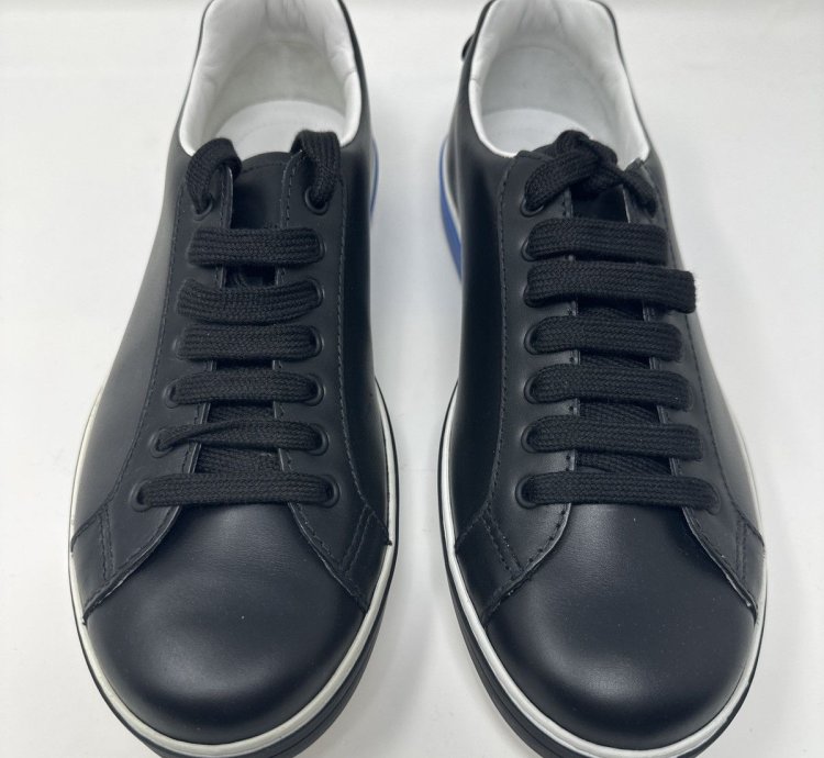 Prada Low Top Leather Sneakers