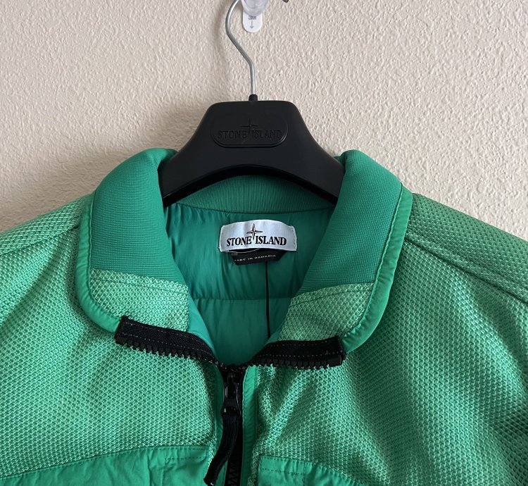 Stone Island Panama Nylon Metal Down Jacket In Green