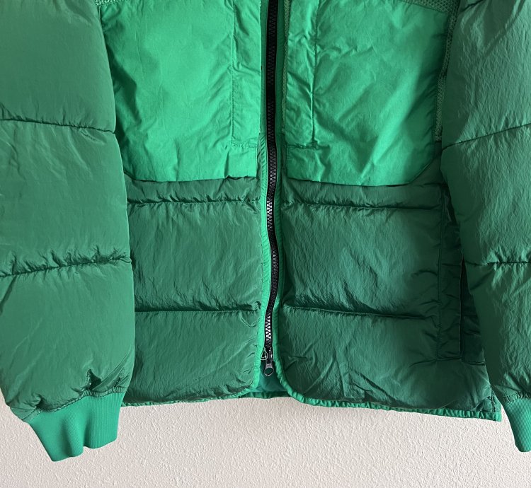 Stone Island Panama Nylon Metal Down Jacket In Green